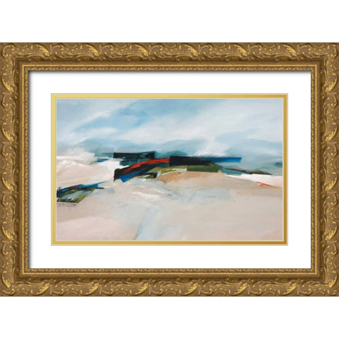 Coastal Barrier IV Gold Ornate Wood Framed Art Print with Double Matting by Crosby, William M.