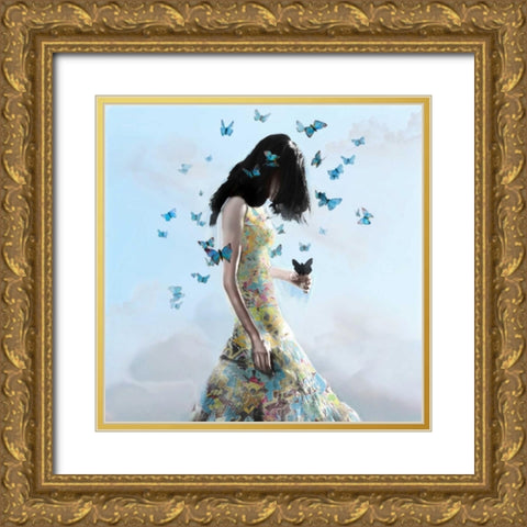 Donâ€™t Forget Me Gold Ornate Wood Framed Art Print with Double Matting by Cuseo, Christopher