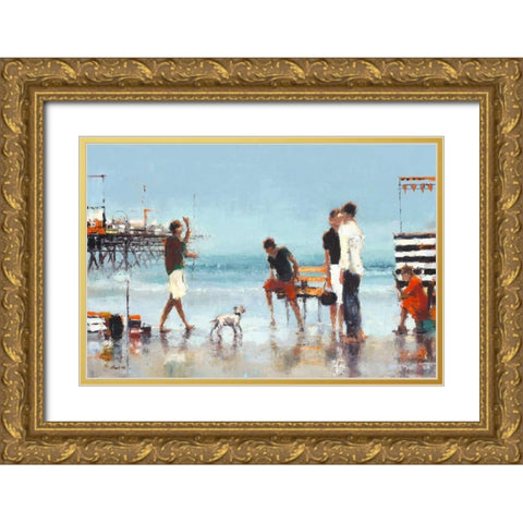 Theatre of the Tides Gold Ornate Wood Framed Art Print with Double Matting by Christie, Lorraine