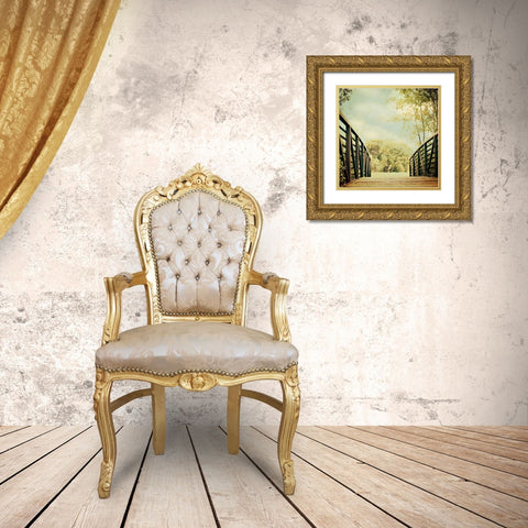 Bridge to Paradise Gold Ornate Wood Framed Art Print with Double Matting by Coomes, Sylvia