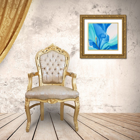 Hello I Love You Gold Ornate Wood Framed Art Print with Double Matting by Coulter, Patricia