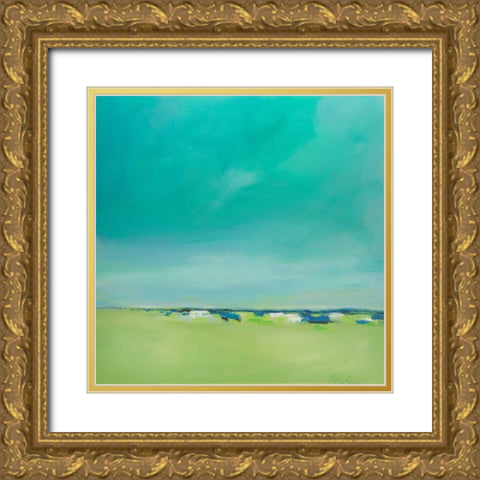 Free and Clear Gold Ornate Wood Framed Art Print with Double Matting by Crane, Peter
