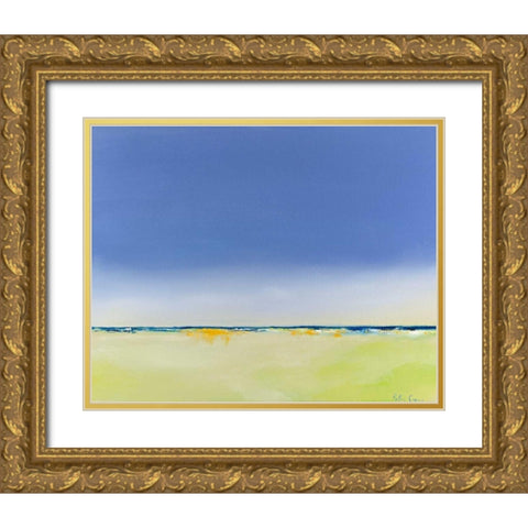 Quiet and Alone Gold Ornate Wood Framed Art Print with Double Matting by Crane, Peter