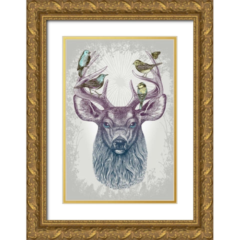 Magic Buck Gold Ornate Wood Framed Art Print with Double Matting by Caldwell, Rachel