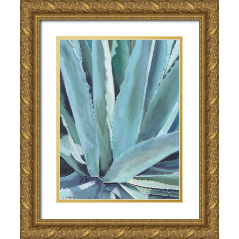 Blue Agave Gold Ornate Wood Framed Art Print with Double Matting by Clumeck, Alana