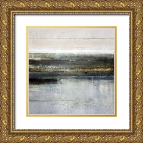 Estuary Gold Ornate Wood Framed Art Print with Double Matting by Cordes, Susan