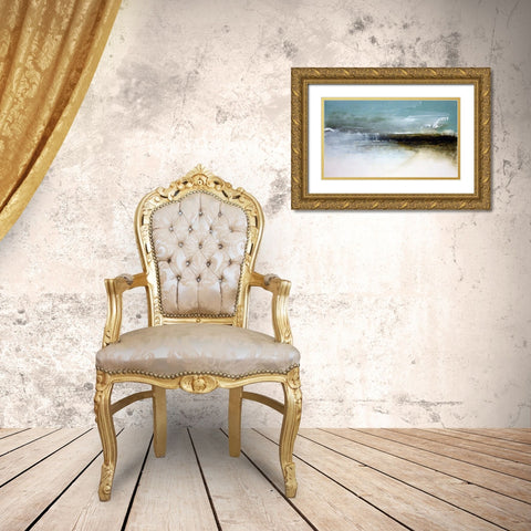 Sea Drift Gold Ornate Wood Framed Art Print with Double Matting by Cordes, Susan