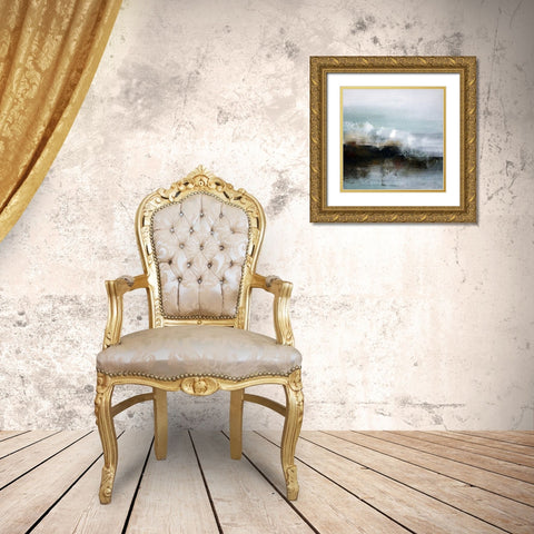 Landfall Gold Ornate Wood Framed Art Print with Double Matting by Cordes, Susan