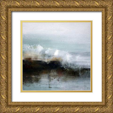 Landfall Gold Ornate Wood Framed Art Print with Double Matting by Cordes, Susan