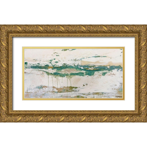 Gulf Tides Gold Ornate Wood Framed Art Print with Double Matting by Cormany, Claire