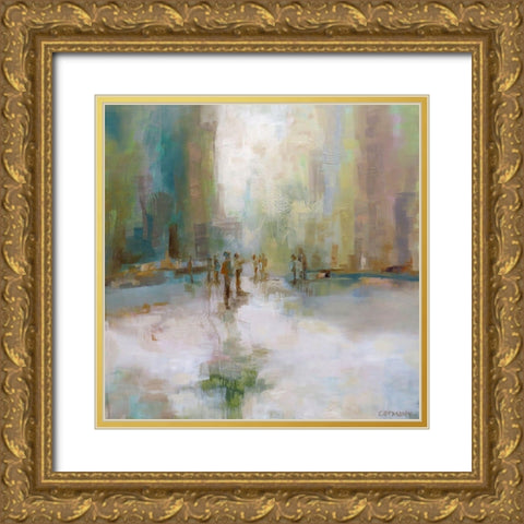 Morning Commute Gold Ornate Wood Framed Art Print with Double Matting by Cormany, Claire