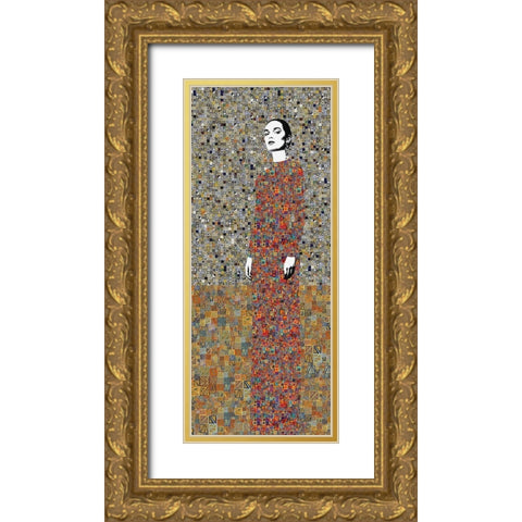 La Liberacion del Pasado Gold Ornate Wood Framed Art Print with Double Matting by Cacho, Jose