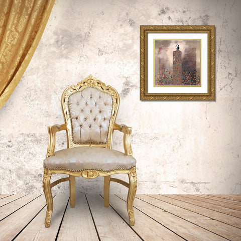 Esta es mi Musica Gold Ornate Wood Framed Art Print with Double Matting by Cacho, Jose