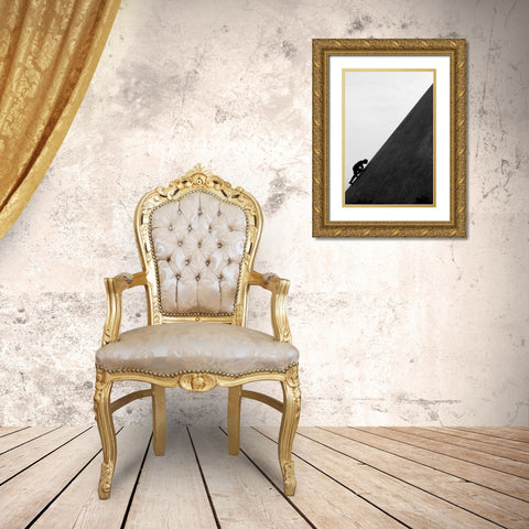 No Surrender Gold Ornate Wood Framed Art Print with Double Matting by Corso, Stefano