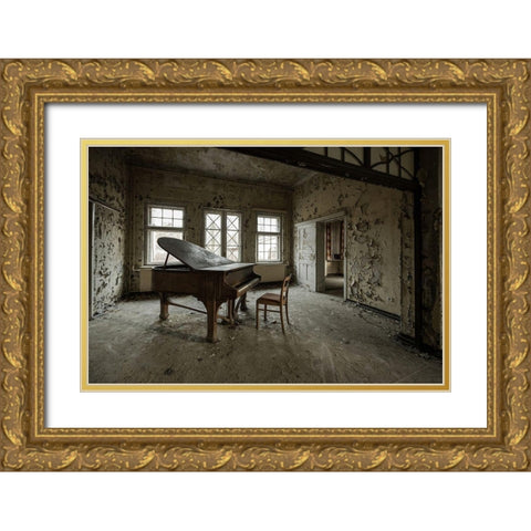 Play It Again Gold Ornate Wood Framed Art Print with Double Matting by Corso, Stefano