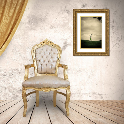 Afternoon No. 2 Gold Ornate Wood Framed Art Print with Double Matting by Corso, Stefano