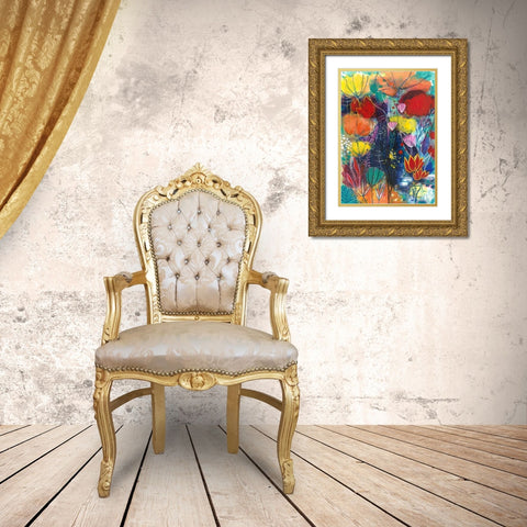 All You Need is a Garden Gold Ornate Wood Framed Art Print with Double Matting by Capri, Corina