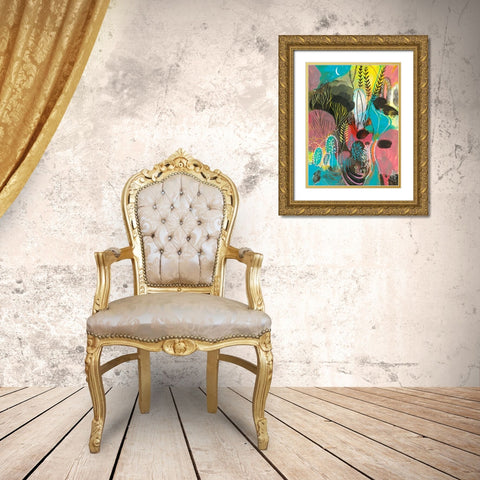 Water Cycles Gold Ornate Wood Framed Art Print with Double Matting by Capri, Corina