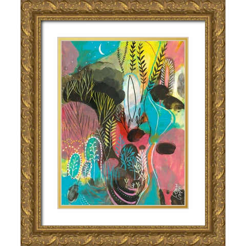 Water Cycles Gold Ornate Wood Framed Art Print with Double Matting by Capri, Corina