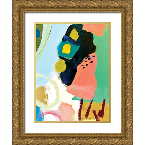 Walk in Japan Gold Ornate Wood Framed Art Print with Double Matting by Christine, Niya