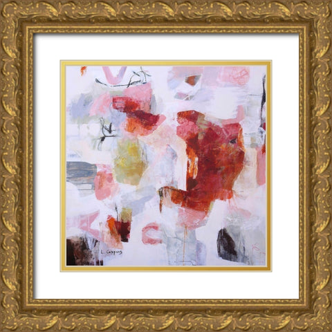 Sweet Figures of Delight Gold Ornate Wood Framed Art Print with Double Matting by Coppens, Linda