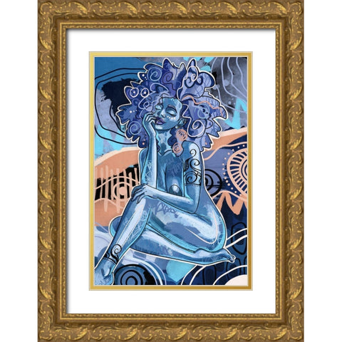 Imani Gold Ornate Wood Framed Art Print with Double Matting by Copeland, Justin