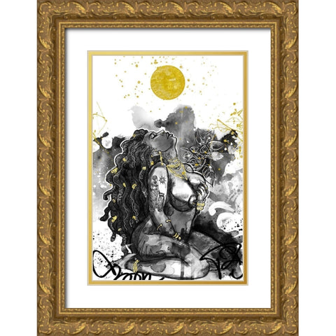 Warm Touch Gold Ornate Wood Framed Art Print with Double Matting by Copeland, Justin