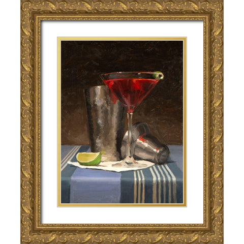 Cosmopolitan Gold Ornate Wood Framed Art Print with Double Matting by Casey, Todd M.