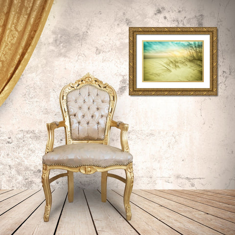 Delightful No. 1 Gold Ornate Wood Framed Art Print with Double Matting by Connolly, Karin