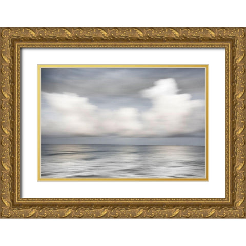 Soft Silence Gold Ornate Wood Framed Art Print with Double Matting by Connolly, Karin