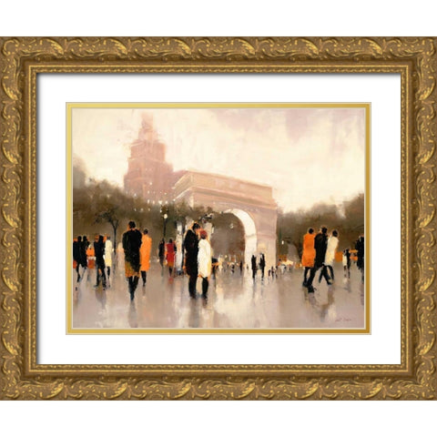 Monumental Day Gold Ornate Wood Framed Art Print with Double Matting by Christie, Lorraine