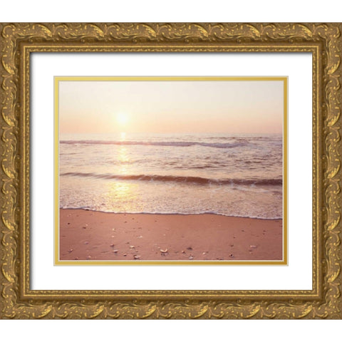 A New Beginning Gold Ornate Wood Framed Art Print with Double Matting by Cochrane, Carolyn