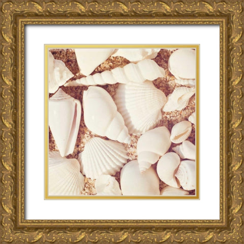 Beachcomber Gold Ornate Wood Framed Art Print with Double Matting by Cochrane, Carolyn