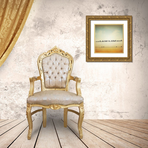 In Tune Gold Ornate Wood Framed Art Print with Double Matting by Cochrane, Carolyn