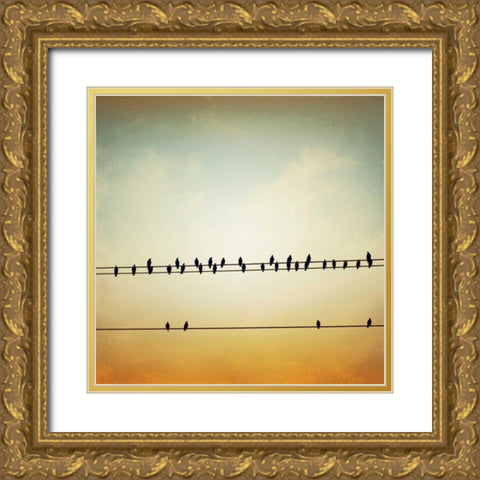 In Tune Gold Ornate Wood Framed Art Print with Double Matting by Cochrane, Carolyn