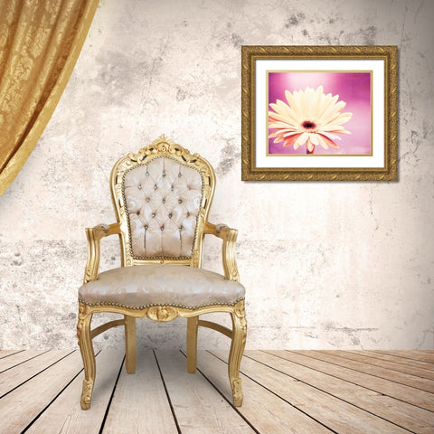 Peachy Keen Gold Ornate Wood Framed Art Print with Double Matting by Cochrane, Carolyn