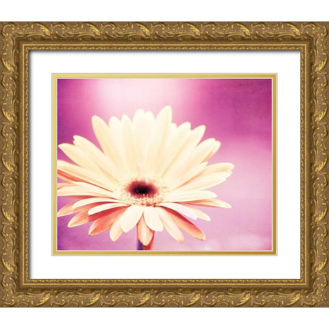 Peachy Keen Gold Ornate Wood Framed Art Print with Double Matting by Cochrane, Carolyn