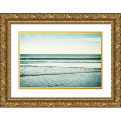Low Tide Gold Ornate Wood Framed Art Print with Double Matting by Cochrane, Carolyn