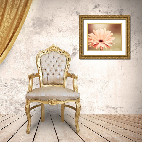 Peachy Keen Gold Ornate Wood Framed Art Print with Double Matting by Cochrane, Carolyn