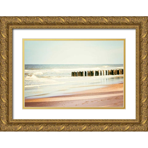 Shore Days Gold Ornate Wood Framed Art Print with Double Matting by Cochrane, Carolyn