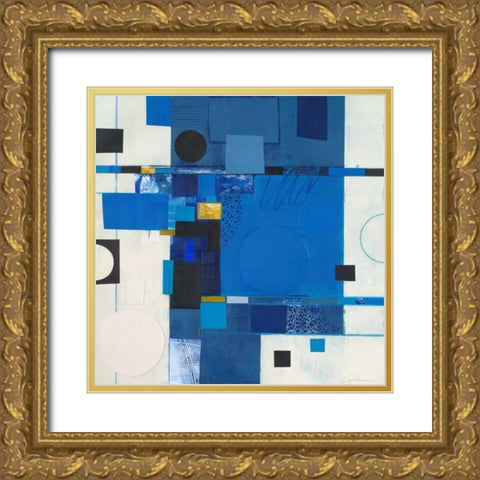 Blueberry Hill I Gold Ornate Wood Framed Art Print with Double Matting by Colter, Deborah T.