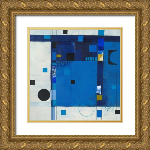 Blueberry Hill II Gold Ornate Wood Framed Art Print with Double Matting by Colter, Deborah T.