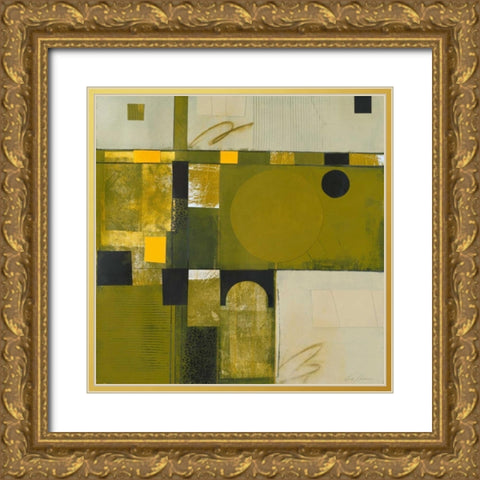 Shady Lane I Gold Ornate Wood Framed Art Print with Double Matting by Colter, Deborah T.