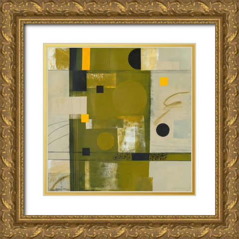 Shady Lane II Gold Ornate Wood Framed Art Print with Double Matting by Colter, Deborah T.