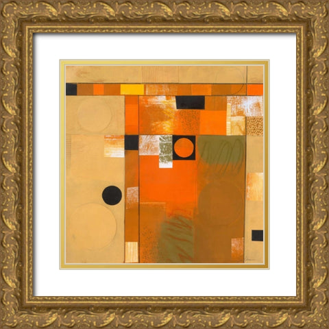 Soleil II Gold Ornate Wood Framed Art Print with Double Matting by Colter, Deborah T.