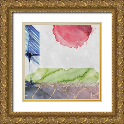 Earth Glows 2 Gold Ornate Wood Framed Art Print with Double Matting by Duncan-He, Louis