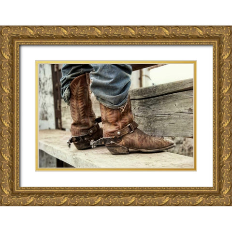 Like a Second Skin Gold Ornate Wood Framed Art Print with Double Matting by Dearing, Lisa