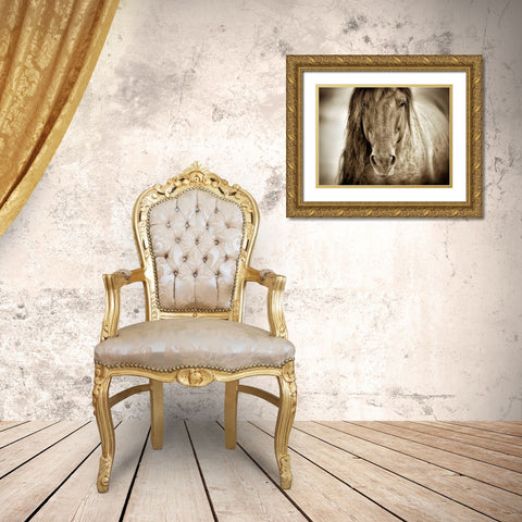 Mustang Sally Gold Ornate Wood Framed Art Print with Double Matting by Dearing, Lisa