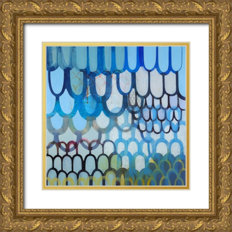 Undulations Gold Ornate Wood Framed Art Print with Double Matting by Duffy, Naomi Taitz