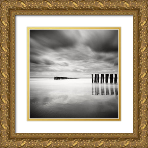 The Gathering Gold Ornate Wood Framed Art Print with Double Matting by Dragt, Wilco